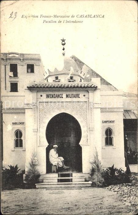 Casablanca Frauco-Marocaine Pavillon Intendance
