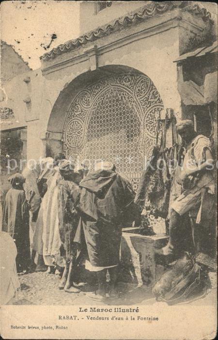 Rabat Marokko Vendeurs Fpntaine