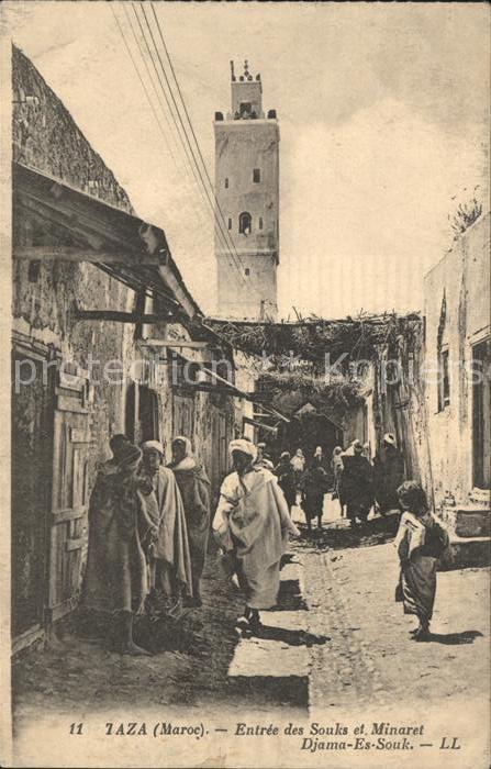 Taza Maroc Entree Souks Minaret Djama Es Souk