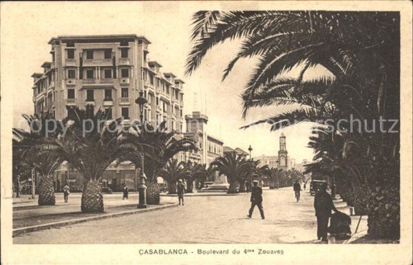 Casablanca Boulevard 4me Zouves