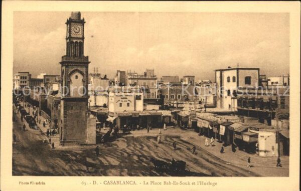 Casablanca La Place Bab-'Es Souk Horloge