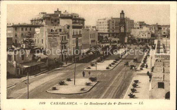Casablanca Le Boulevard du 4 Zouaves
