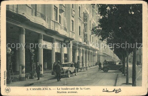 Casablanca Le boulevard de la Gare
