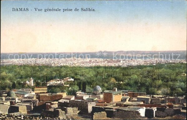 Damas Damaskus Syria Vue Generale prise de Salihia