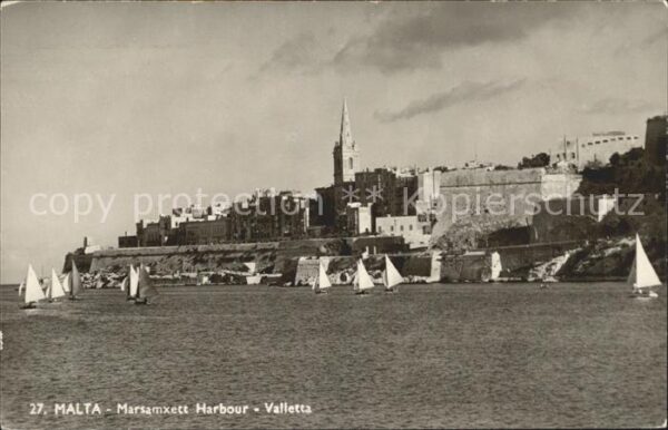 Malta Marsamxett Harbour Valletta