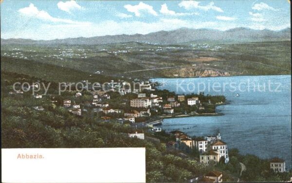 Opatija Abbazia Fliegeraufnahme