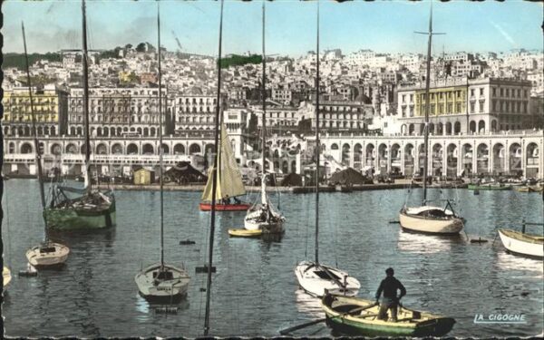 Alger Algerien Vue Generale prise du port