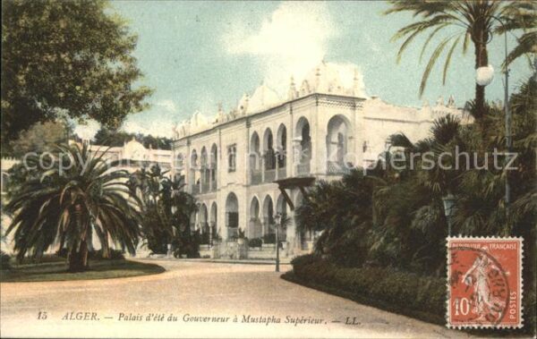 Alger Algerien Palais d_ete du Gouverneur a Mustapha S