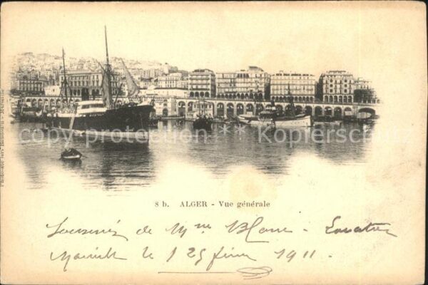 Alger Algerien Le port Vue generale