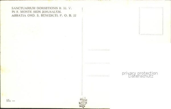 Jerusalem Yerushalayim Sanctuarium Dormitionis BMV in S Monte – Bild 2