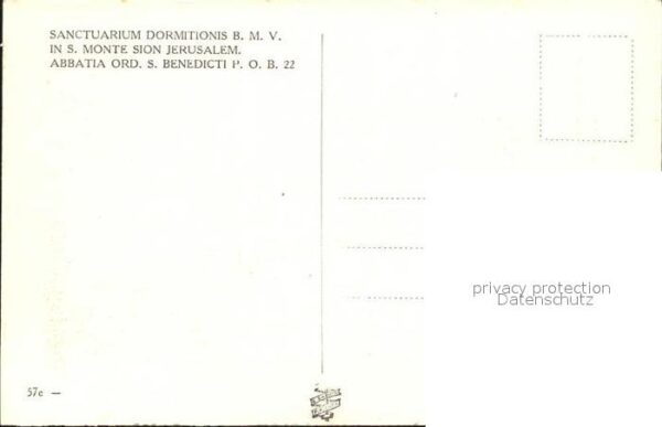 Jerusalem Yerushalayim Sanctuarium Dormitionis BMV in S Monte – Bild 2