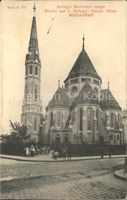 Budapest Kirche auf dem Szilagyi Deszsö Platz