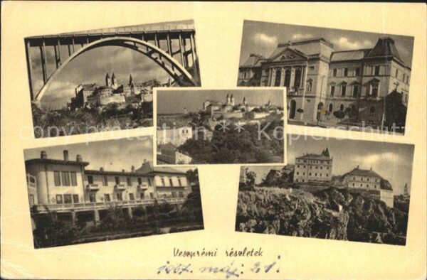 Veszprem Brücke Schlösser Teilansichten
