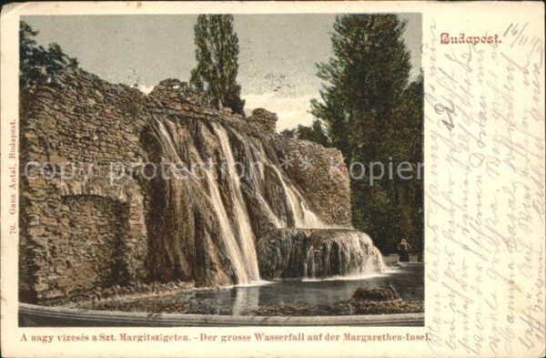 Budapest Grosser Wasserfall auf der Margarethen