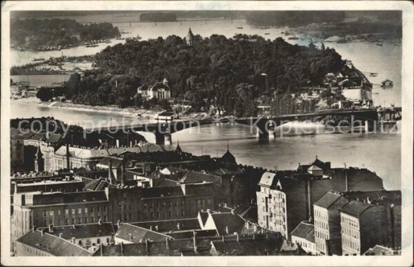 Budapest Blick auf St Margaretheninsel