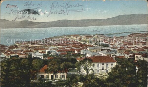 Fiume Rijeka Fliegeraufnahme