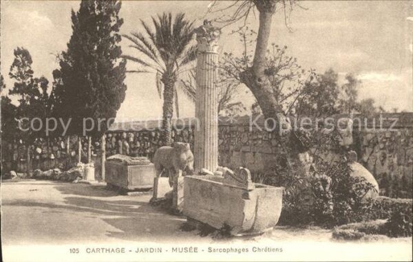Carthage Karthago Jardin Musee Sarcophages Chretiens