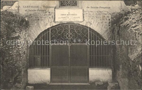 Carthage Karthago Tombeaux Sainte-Perpetue Sainte-Felicit