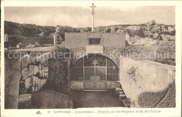 Carthage Karthago Amphitheatre Chapelle de Ste-Perpetue S