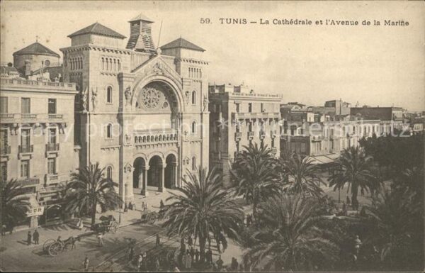 Tunis Cathedrale Avenue de la Marine