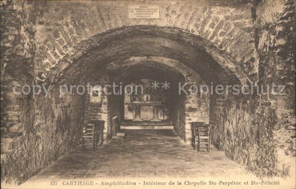 Carthage Karthago Amphitheatre Interieur Chapelle Ste-Per
