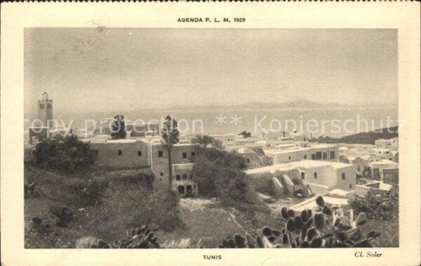 Tunis Agenda P.L.M. 1929