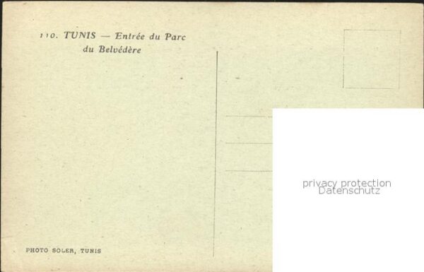 Tunis Entree Parc du Belvedere – Bild 2