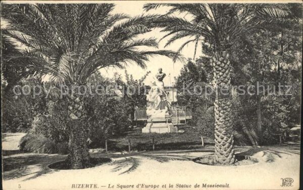 Bizerte Square d_Europe Statue de Massicault