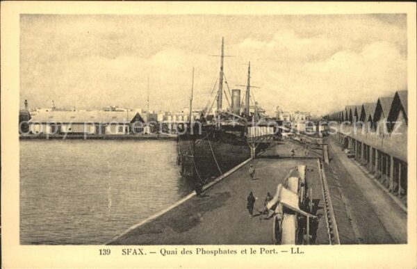 Sfax Tunesie Quai Phosphates Port