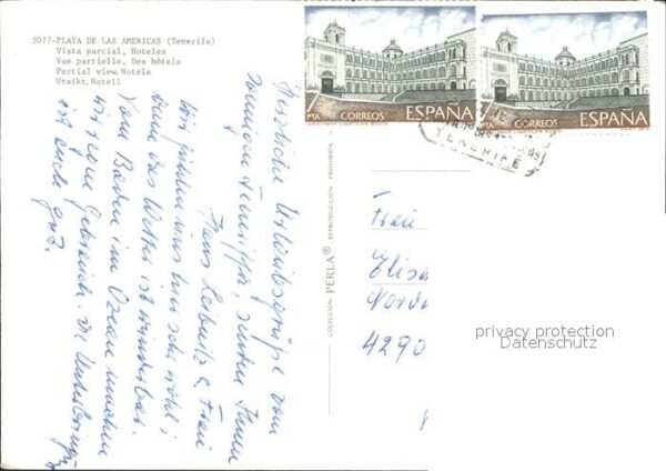 Tenerife Vista parcial Hoteles Playa de Las Amer – Bild 2
