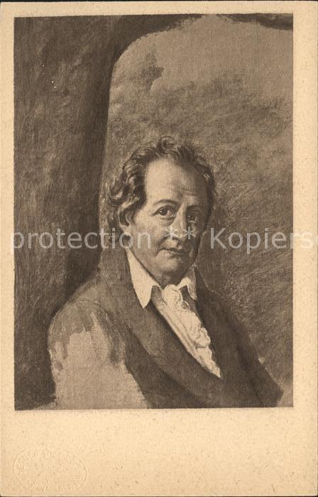 Goethe Johann Wolfgang von Künstlerkarte Julie von Egloffstein