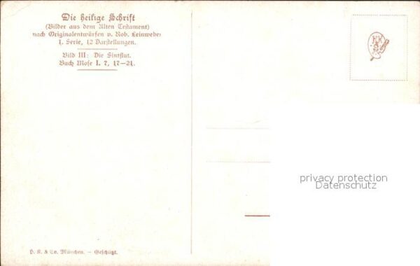 Leinweber R. Die heilige Schrift Bild III Die Sintfl – Bild 2