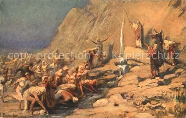 Leinweber R. Die heilige Schrift Bild IX Moses Wasse