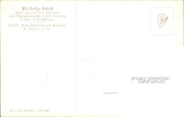 Leinweber R. Die heilige Schrift Bild VI Moses Auffi – Bild 2