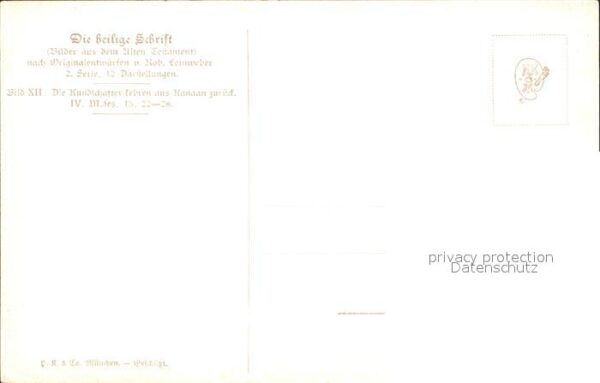 Leinweber R. Die heilige Schrift Bild XII Kundschaft – Bild 2