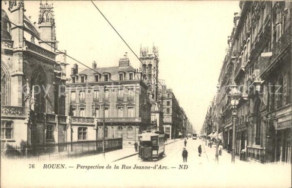 Strassenbahn Rouen Rue Jeanne-d_Arc