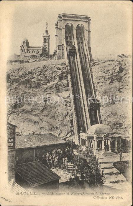 Zahnradbahn Marseille Ascenseur Notre-Dame de la Ga