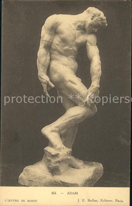 Skulpturen Adam Oeuvre de Rodin