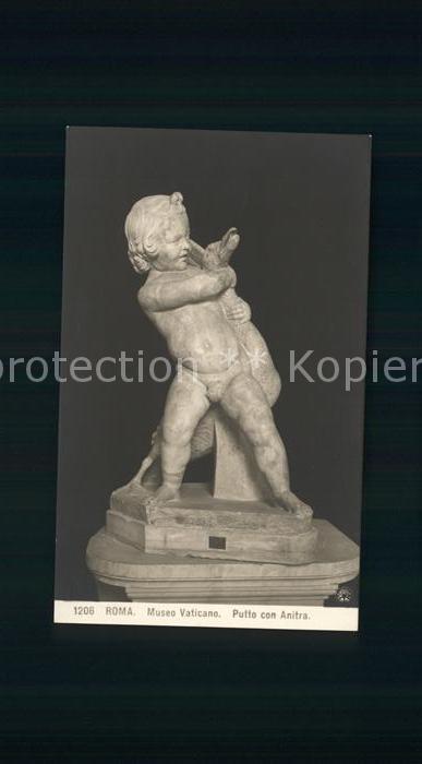 Skulpturen Putto con Anitra Roma Museo Vaticano