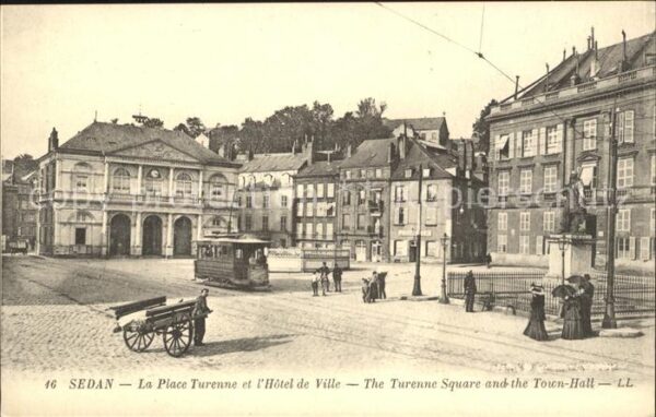 Strassenbahn Sedan Place Turenne Hotel de Ville