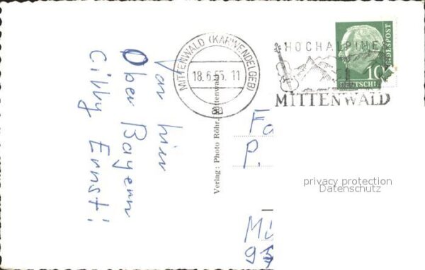 Geige Geigenbauwerkstätte Mittenwald Geigenba – Bild 2