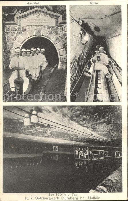 Salzbergwerk Dürnberg Hallein Bergbahn Rutsche