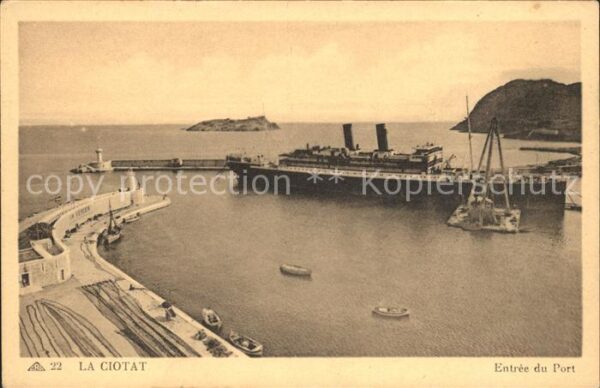 Dampfer Oceanliner La Ciotat Port