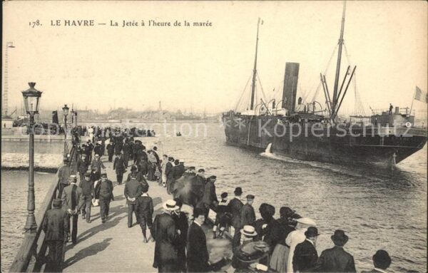 Dampfer Binnenschifffahrt Le Havre La Jetee