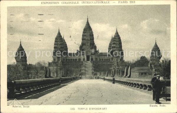 Exposition Coloniale Internationale Pari Temple d_Angkor-Vat