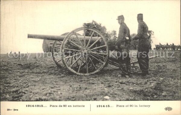 Geschuetze WK1 Soldaten Frankreich