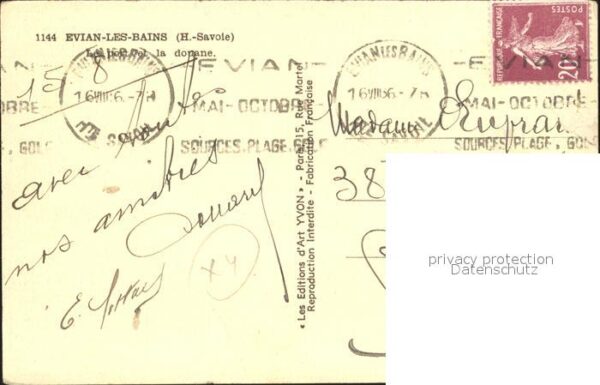 Dampfer Seitenrad Evian-les-Bains Port Douane – Bild 2