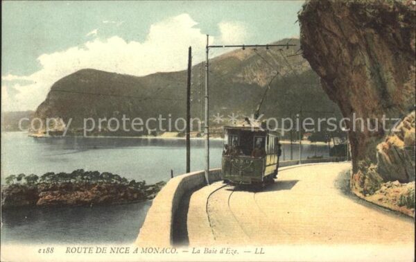 Strassenbahn Route de Nice Baie d_Eze
