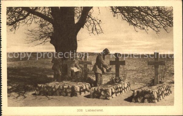 Militaria Tod Soldaten Gräber Liebesdienst