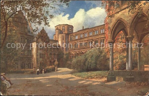Hoffmann Heinrich Heidelberg Schlosshof Nr. 599
